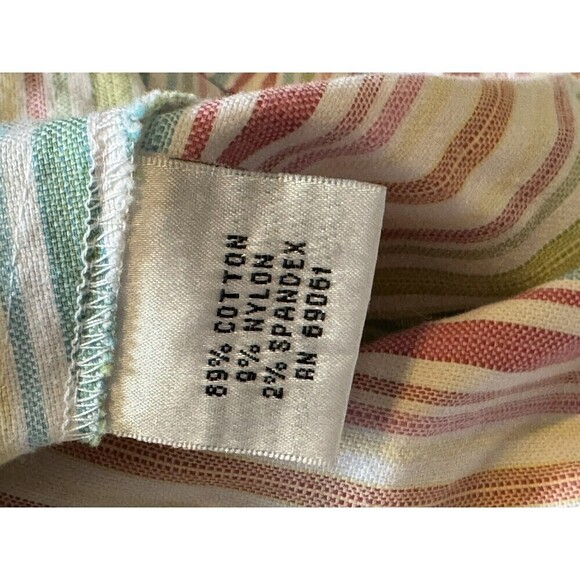 Talbots Blazer 22W Petites Jacket Multicolored Striped Button Down Career NEW - Picture 5 of 8